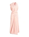 Victoria Beckham Woman Maxi Dress Pink Size 8 Viscose, Acetate, Elastane In Pink