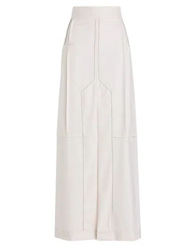 Victoria Beckham Woman Maxi Skirt Light Pink Size 0 Polyester, Virgin Wool, Elastane