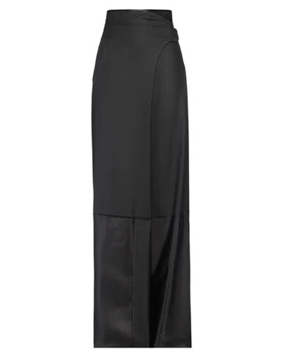 Victoria Beckham Woman Maxi Skirt Charcoal Size 6 Polyester, Virgin Wool, Elastane, Viscose In Grey