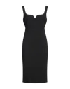 Victoria Beckham Fitted Mini Dress With Shoulder Pads In Black