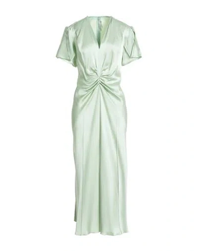 Victoria Beckham Woman Midi Dress Light Green Size 8 Acetate, Elastane