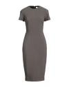 Victoria Beckham Woman Midi Dress Military Green Size 6 Polyester, Virgin Wool, Polyamide, Elastane