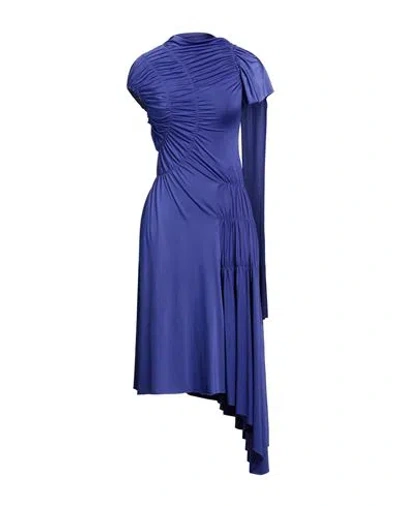 Victoria Beckham Woman Midi Dress Purple Size 4 Polyester, Elastane In Purple