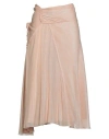 Victoria Beckham Woman Midi Skirt Blush Size 8 Viscose, Polyamide In Pink