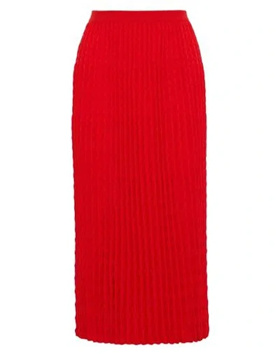 Victoria Beckham Woman Midi Skirt Red Size 00 Wool