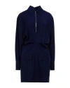 Victoria Beckham Woman Mini Dress Blue Size 8 Acetate, Viscose In Blue