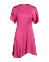Victoria Beckham Woman Mini Dress Fuchsia Size 10 Viscose In Pink