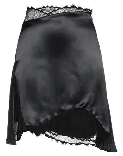 Victoria Beckham Woman Mini Skirt Black Size 4 Viscose, Polyester, Polyamide
