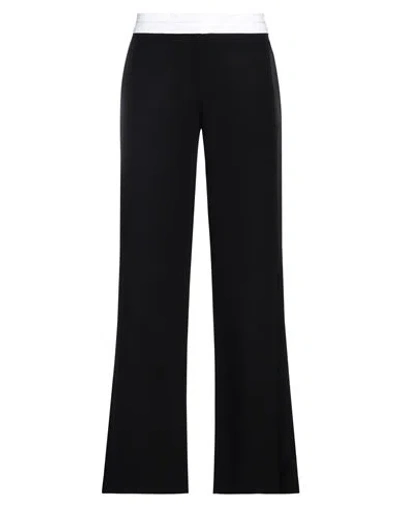 Victoria Beckham Woman Pants Black Size 6 Viscose, Virgin Wool, Acetate