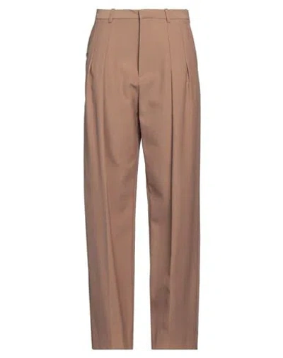 Victoria Beckham Woman Pants Camel Size 8 Polyester, Virgin Wool In White