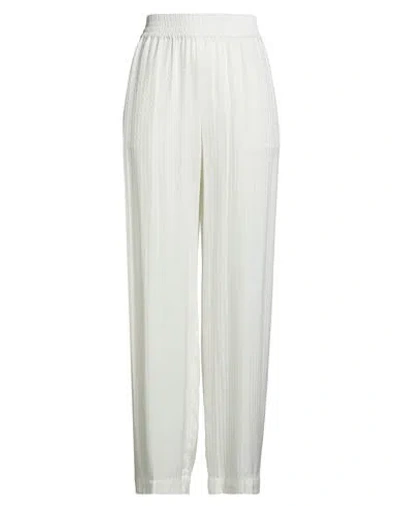 Victoria Beckham Woman Pants Ivory Size 10 Viscose, Modal In White