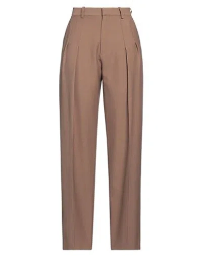 Victoria Beckham Woman Pants Khaki Size 6 Polyester, Virgin Wool In Beige