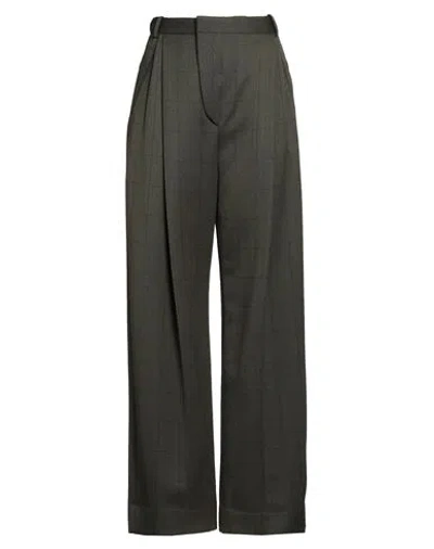Victoria Beckham Woman Pants Military Green Size 8 Wool In Gray