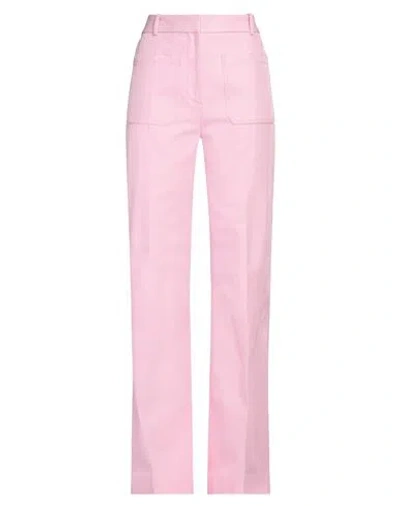 Victoria Beckham Woman Pants Pink Size 6 Cotton, Polyester