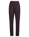 Victoria Beckham Woman Pants Plum Size 10 Polyester, Virgin Wool, Elastane