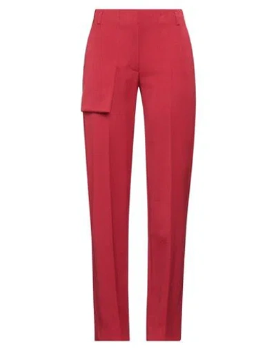 Victoria Beckham Woman Pants Red Size 2 Polyester, Virgin Wool