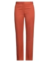 Victoria Beckham Woman Pants Rust Size 8 Polyester, Virgin Wool, Polyamide In Red