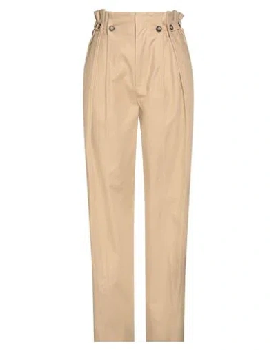 Victoria Beckham Woman Pants Sand Size 6 Cotton In Beige