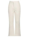 Victoria Beckham Woman Pants White Size 8 Polyester, Virgin Wool, Polyamide, Elastane In White