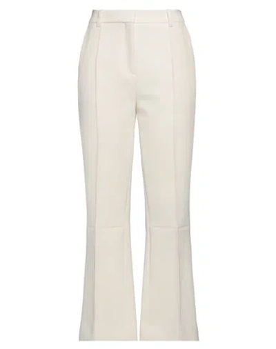 Victoria Beckham Woman Pants White Size 8 Polyester, Virgin Wool, Polyamide, Elastane