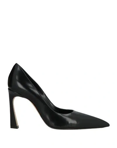 Victoria Beckham Woman Pumps Black Size 7 Leather