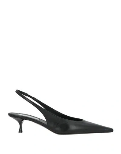 Victoria Beckham Woman Pumps Black Size 9 Calfskin