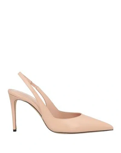 Victoria Beckham Woman Pumps Blush Size 7.5 Leather In Pink