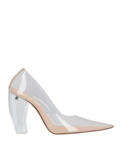 Victoria Beckham Woman Pumps Transparent Size 8 Pvc - Polyvinyl Chloride In White