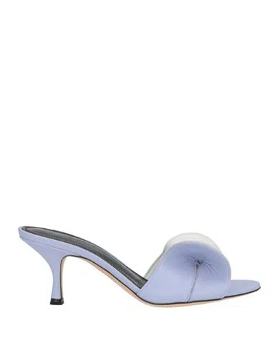 Victoria Beckham Woman Sandals Lilac Size 7 Leather In Multi