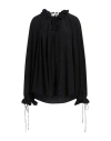 Victoria Beckham Woman Shirt Black Size 6 Silk, Polyester