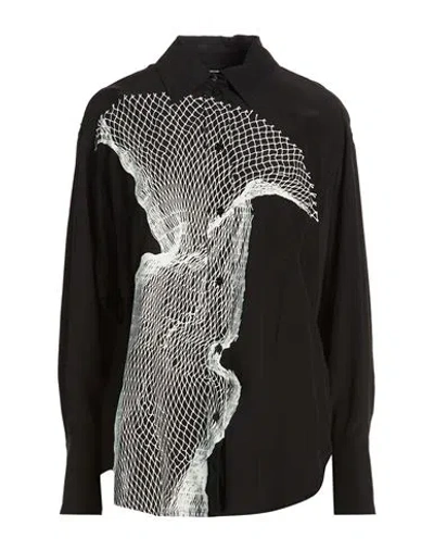 Victoria Beckham Woman Shirt Black Size 8 Silk