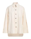 Victoria Beckham Woman Shirt Cream Size 8 Cotton In White