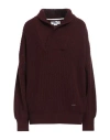 Victoria Beckham Woman Sweater Burgundy Size S Wool In Burgundy