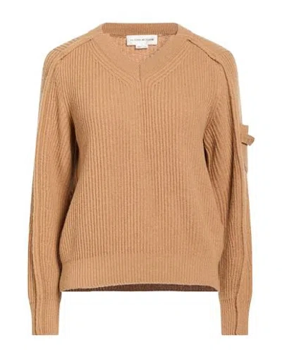 Victoria Beckham Woman Sweater Camel Size M Wool, Cashmere In Brown