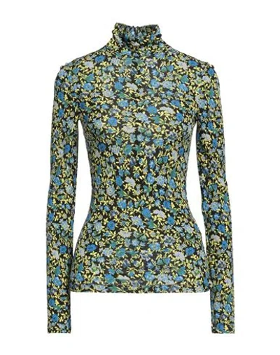 Victoria Beckham Woman T-shirt Azure Size 6 Viscose In Blue