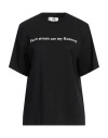 Victoria Beckham Woman T-shirt Black Size Xl Organic Cotton
