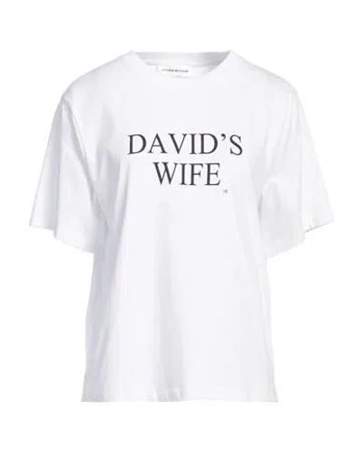 VICTORIA BECKHAM VICTORIA BECKHAM WOMAN T-SHIRT WHITE SIZE L ORGANIC COTTON