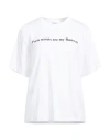 Victoria Beckham White T-shirt With Slogan Lettering On The Front In White