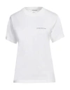 Victoria Beckham Womens White Logo-print Regular-fit Organic-cotton Jersey T-shirt Xl In White