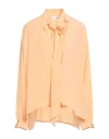 Victoria Beckham Woman Top Apricot Size 6 Silk, Polyester