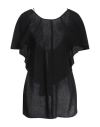 Victoria Beckham Woman Top Black Size 8 Viscose, Acetate, Elastane In Black