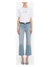 Victoria Beckham Women's Alina Flared Denim Jean Pants In Palebluew