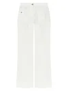 Victoria Beckham Womens Washed White Alina Flared-leg Denim Jeans In White
