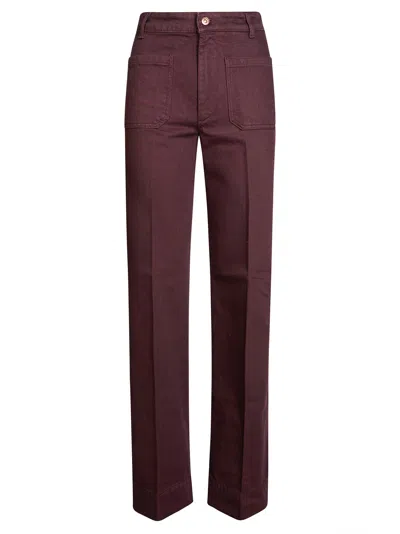 Victoria Beckham Women's Alina Jean 34" Length In Brown