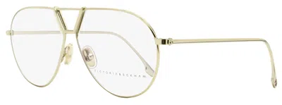 Victoria Beckham Women's Aviator Eyeglasses Vb2106 714 Light Gold 58mm In Multi