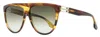 Victoria Beckham Women's B-hinge Pilot Sunglasses Vb680s 230 Brown Melange 58mm In Multi