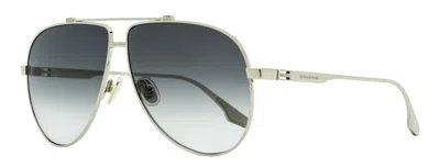 Victoria Beckham Women's B-monogram Pilot Sunglasses Vb248s 040 Silver 63mm In Multi
