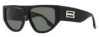 Victoria Beckham Women's B-monogram Tapered Sunglasses Vb676s 001 Black 55mm In Multi