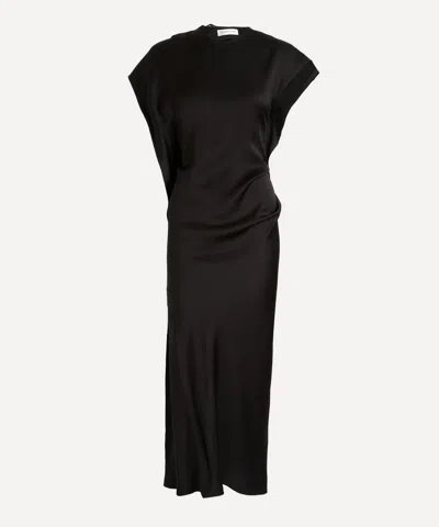 Victoria Beckham Women's Black Victoria Midi Dress