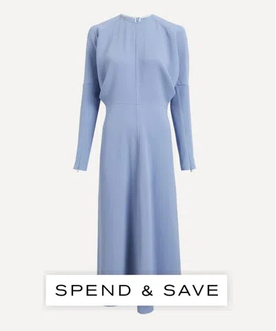 Victoria Beckham Women's Bluebell Long Sleeve Dolman Midi Dress